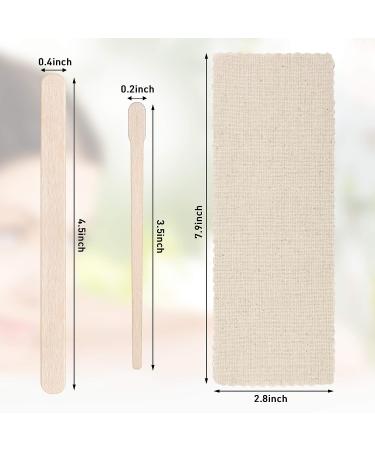 250 Piece Muslin Wax Strips and Sticks Kit for Hair Removal - Includes 100 Epilating Strips and 150 Wooden Applicator Sticks - Buy Online on GoSupps.com