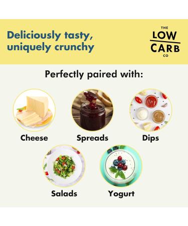 The Low Carb Co Super Seed Crackers Gluten Free and Keto Friendly Healthy Snacks Vegan Zero Sugar Paleo and Diabetic Friendly Nut Free High Protein Crackers with Fibre - Fennel & Black Cumin 101g (Pack of 3) 101 g (Pack of 3) - Buy Online on GoSupps.com