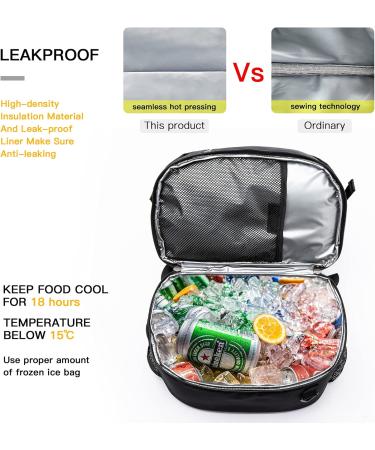 TUGUAN Insulated Cooler Backpack 38/42 Cans Double Deck Leakproof Lightweight - Black Beach Picnic Lunch Bag - Buy Online on GoSupps.com