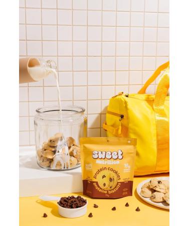 Sweet Nutrition Protein Cookies Milk Chocolate Chip High Protein Gluten Free Low Carb (6 bags/box) - Buy Online on GoSupps.com