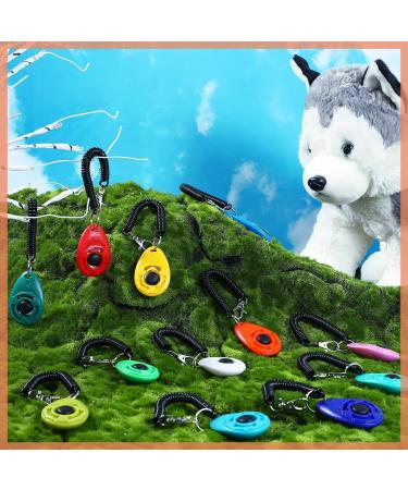 30 Pcs Dog Training Clicker Pet Training Clicker with Wrist Strap Dog Clicker Cat Clicker Pet Clicker Bird Clicker Puppy Training Supplies for Dogs Cats Horses Birds Behavioral Training Accessories - Buy Online on GoSupps.com