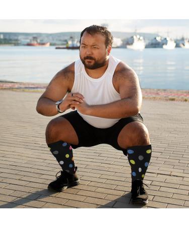 Zfsock Compression Stockings for Thick Calves | Medical Support Socks 20-30mmHg | Oversize Travel Socks for Men & Women | Colorful 3XL Couples Pack - Buy Online on GoSupps.com