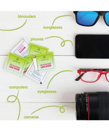 300 Pre-Moistened Eyeglass Cleaner Lens Wipes - Individual Wrapped for Glasses, Sunglasses, Screens, Electronics & Lenses - Streak-Free - Buy Online on GoSupps.com