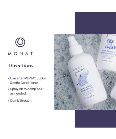 MONAT Junior Gentle Detangler Spray for Kids | All-Natural Tear-Free Sulfate & Paraben-Free | 177 ml e 6 fl oz - Buy Online on GoSupps.com