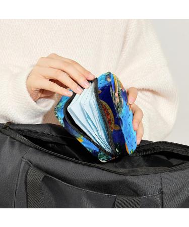 GIAPB Period Bag | Sanitary Napkin Storage & Travel Makeup Pouch | Underwater Fish Color - Buy Online on GoSupps.com