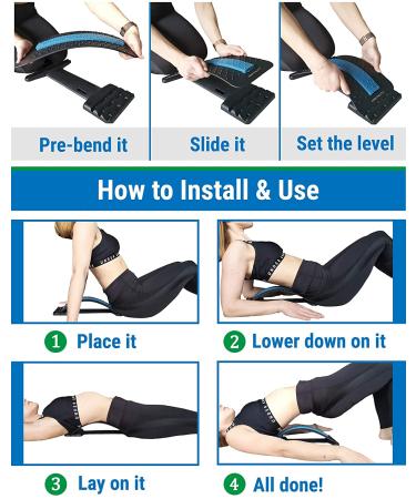 Spine Deck Back Stretcher for Lower Back Pain Relief | Multi-Level Lumbar Spine Stretcher Device - Buy Online on GoSupps.com