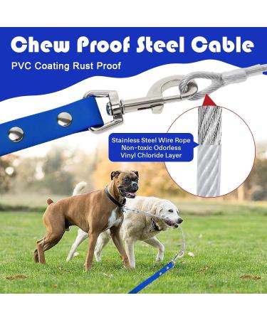 Waterproof Dog Drag Line & Chew Proof Tie-Out - 15m Durable Leash for All Dogs - Buy Online on GoSupps.com