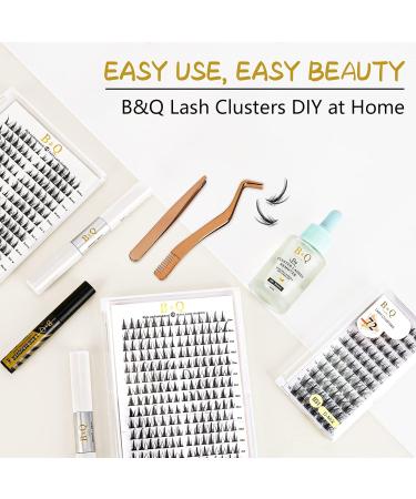 72pc D Curl Natural Eyelash Cluster Extensions | Soft & Fluffy DIY Lash Clusters - B&Q Cluster Lashes - Buy Online on GoSupps.com