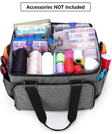 YARWO Sewing Accessories Organizer - Craft Storage Tote Bag in Gray - Buy Online on GoSupps.com
