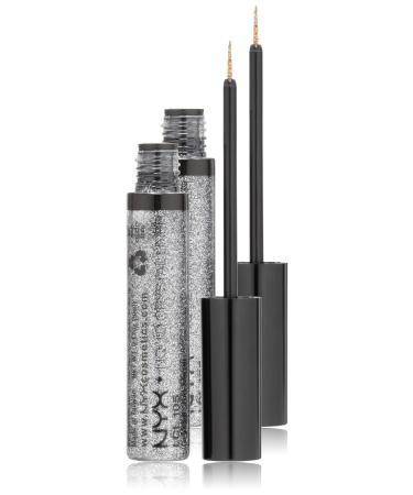 NYX PROFESSIONAL MAKEUP Liquid Crystal Liner  Crystal Gunmetal  0.17 Ounce Crystal Gunmetal 0.17 Ounce (Pack of 1)