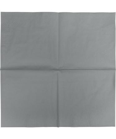 HEKU 100 Monochrome Napkins - 3-Layer 33x33cm | Stylish Gray 5-Pack for Events & Gastronomy | Highly Absorbent & Uniform Quality - Buy Online on GoSupps.com