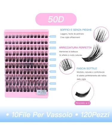 Syloripha Cluster Lashes Individual Lashes D Curl Professional Lash Extension DIY False Eyelashes Fluffy Soft - Buy Online on GoSupps.com