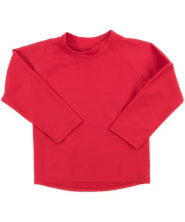 Leveret Long Sleeve Baby Boys Girls Rash Guard UPF 50+ Swim Shirt (12M-5T) - Red - Buy Online on GoSupps.com