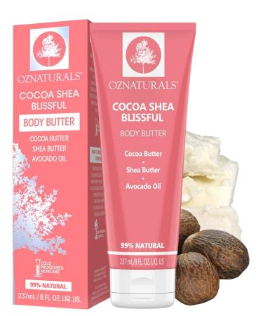 OZNaturals OZNaturals Moisturizer Stretch Marks Remover Cream/Hand Lotion with Butter Shea/Cocoa/Avocado Oil 8 fl. oz 236ml