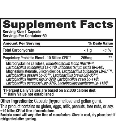 Nutrition Now PB 8 Probiotic - Immune & Digestive Support Supplement, 60 Count - Buy Online on GoSupps.com