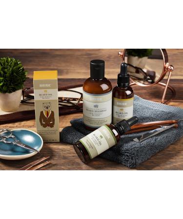 Brisk Grooming Tea Tree Beard Oil - Fast-Absorbing Natural Oil Blend for Soft Healthy Beards - 1.7 oz with Dropper - Buy Online on GoSupps.com