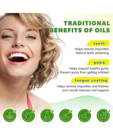 Coconut Oil Pulling for Healthy Teeth & Gums | 237ML Coconut + Mint Mouthwash with Essential Oils | Boost Oral Hygiene - Buy Online on GoSupps.com