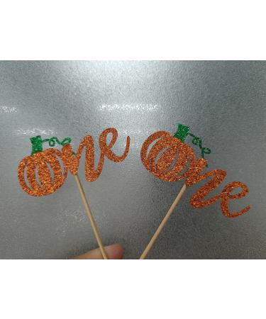 24Pcs Glitter Pumpkin One Cupcake Toppers- Pumpkin Birthday Baby Shower Party Decorations Pumpkin 1st Birthday Cake Decorations Fall 1st Birthday Party Cupcake Picks Pumpkin Cupcake Toppers - Buy Online on GoSupps.com