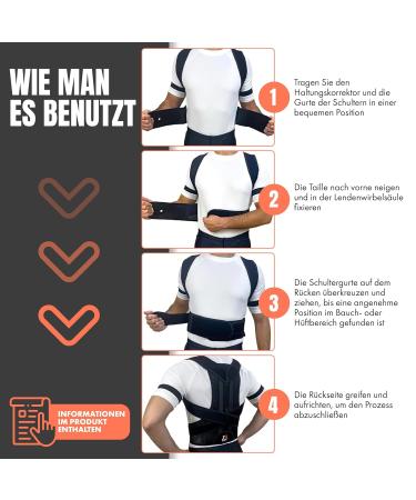 Jebolt Back Straightener | Height Adjustment & Posture Correction for Men & Women | XL Shoulder Belt & Lumbar Support for Back Pain Relief - Buy Online on GoSupps.com