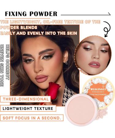 Loose Setting Face Powder Set Long Lasting Setting Powder with Foundation Makeup Brushes Soft Matte Flawless Finish - Buy Online on GoSupps.com