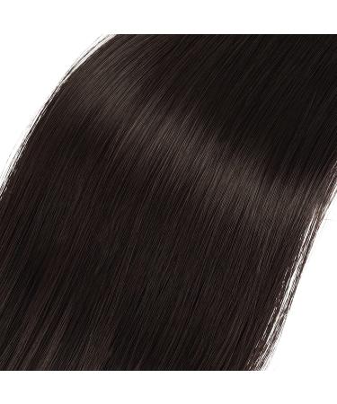BARSDAR 26 Dark Brown Ponytail Extension - Long Straight Wrap Around Clip in Synthetic Hair for Women - Buy Online on GoSupps.com