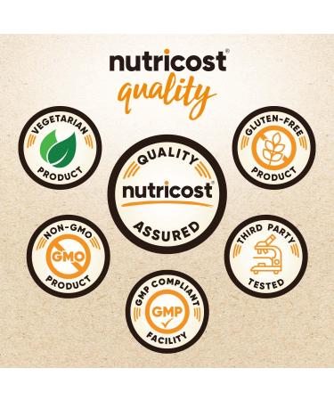 Nutricost Organic Chocolate Pea Protein Powder 5lb - USDA Certified, Vegan, Gluten-Free & Non-GMO - Buy Online on GoSupps.com