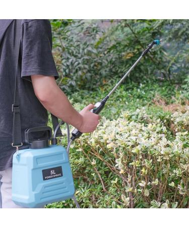 Electric Sprayer 26-36'' Extendable Garden Sprayer Plant Sprayer with 2 nozzles & 5L Water Tank Battery Powered Sparayer Watering Wand for Yard Lawn Weeds Plants Garden Sprayer With 5l Barrel - Buy Online on GoSupps.com
