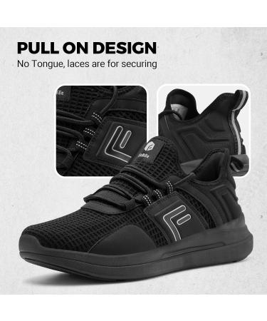 Fitville Extra Wide Running Shoes for Men - Comfortable Breathable Damping Sneakers for Outdoor Jogging - EU Size 49 - Slip-Resistant Black - Buy Online on GoSupps.com