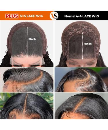 ALIPOP 5x5 HD Transparent Lace Front Wig 20 Inch Deep Wave Curly | 10A Brazilian Human Hair Wigs for Black Women | Pre Plucked with Baby Hair - Buy Online on GoSupps.com