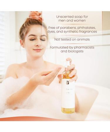 Natural Olive & Coconut Oil Body Wash for Dry Sensitive Skin - Unisex Moisturizing Cleanser - Buy Online on GoSupps.com