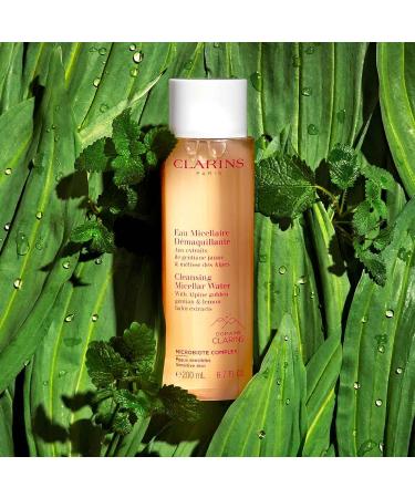 Clarins Cleansing Micellar Water - Removes Make-Up, Pollution & Grime | No Rinse | Preserves Skin's Microbiota | Dermatologist Tested - Buy Online on GoSupps.com