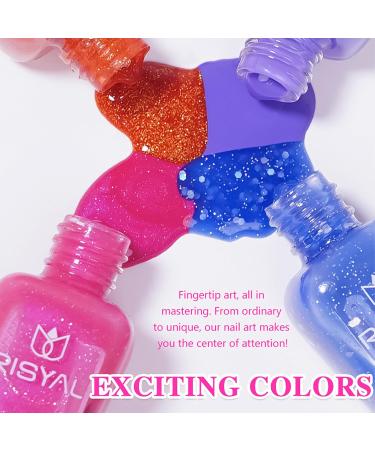  MrCuvaryas Water Based Nail Polish Red Pearl Long Lasting Nail Polish DIY Nail Polish Non-Toxic Long Lasting Quick Dry Holographic - Buy Online on GoSupps.com