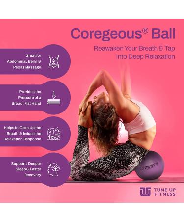 Tune Up Fitness Coregeous Ball for Psoas Release and Lower Back Relief - Stress and Digestive Aid, Improved Breathing and Sleep - Iris Color - Buy Online on GoSupps.com