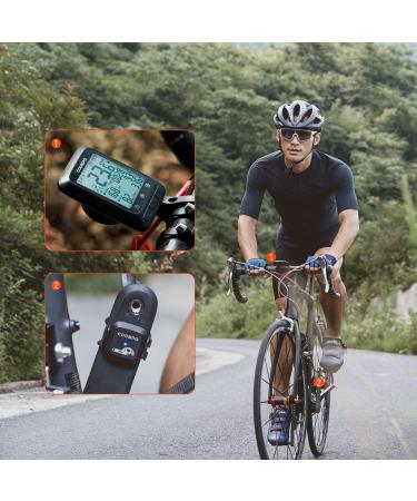 COOSPO Bluetooth Ant+ Bike Speed & Cadence Sensor - IP67 Waterproof Compatible with Zwift Rouvy Kinomap & More (BK467) - Buy Online on GoSupps.com