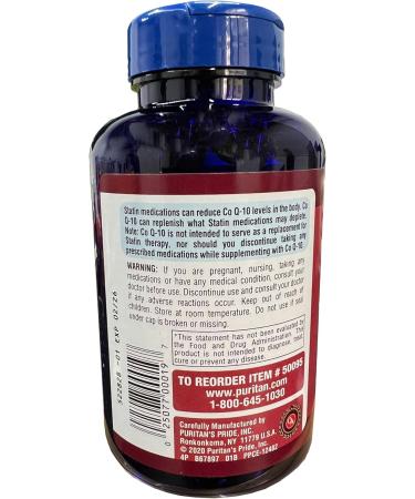 Buy Puritan's Pride CoQ10 200mg - 240 Softgels | Boost Energy & Vitality | Superior Antioxidant | Promotes Vitamin E Absorption - Two Bottles - Buy Online on GoSupps.com