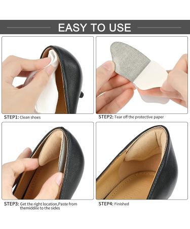 6 Pairs Comfowner Heel Cushion Pads for Comfort and Pain Relief - Heel Grips for Loose Shoes - Men and Women - Black+Beige - Buy Online on GoSupps.com