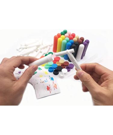 ZIOJOVK Nasal Inhaler Kit - 24 Empty Tubes, 12 Wicks, 36 Stickers, 2 Droppers, 1 Tweezers - Buy Online on GoSupps.com