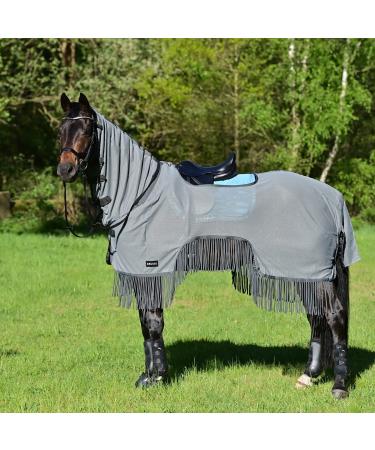 BUSSE riding blanket MOSQUITO-FRINGES III 125 grey (anthracite)
