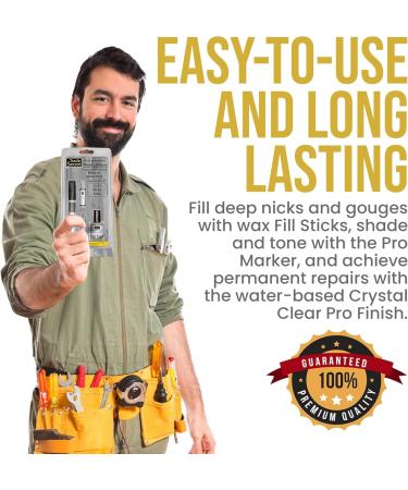 Touch-Up System Wood Scratch Repair Set (Grey) | Perfect for Wood & Floor Repairs | Fix Furniture Cabinets & Hardwood Floors - Buy Online on GoSupps.com