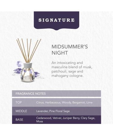 Yankee Candle Signature Reed Diffuser Refill | Midsummer's Night | 200ml | Up to 20 weeks of Fragrance | Perfect Gifts for Women Midsummers Night 200 ml - Buy Online on GoSupps.com