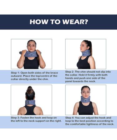 Wonder Care Soft Cervical Collar Adjustable Collar Neck Support Brace Neck Support Soft Neck Collar Neck Brace for Neck Pain and Support for Women and Men-Small - Buy Online on GoSupps.com