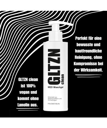 GLTZN CLEAN MED Cleansing Gel | pH Neutral 5.5 | Medical Skin Care | Gentle Cleansing for Sensitive Scalp | Free of Fragrance and Dyes | Vegan | Microplastic Free | 200 ml - Buy Online on GoSupps.com