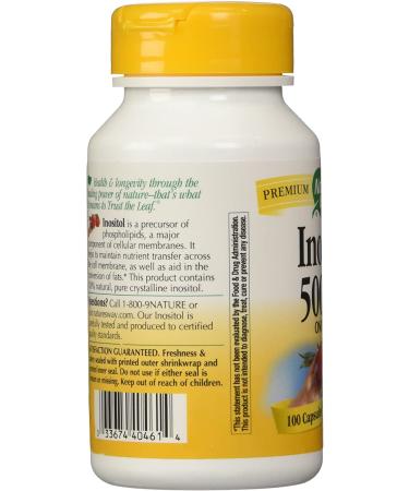 Buy Nature's Way Inositol 500 mg - 100 Capsules for Optimal Health - Buy Online on GoSupps.com