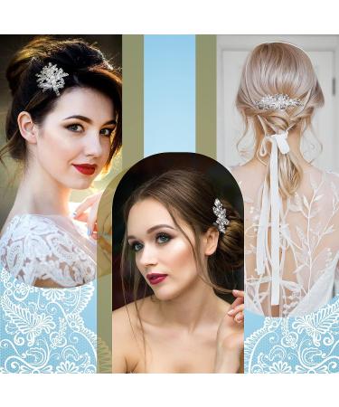 Elegant 6-Piece Rhinestone Bridal Hair Clip Set - Wedding Hairpins with Faux Diamond, Crystal, and Pearl - Metal Hair Accessories for Women and Girls - Buy Online on GoSupps.com