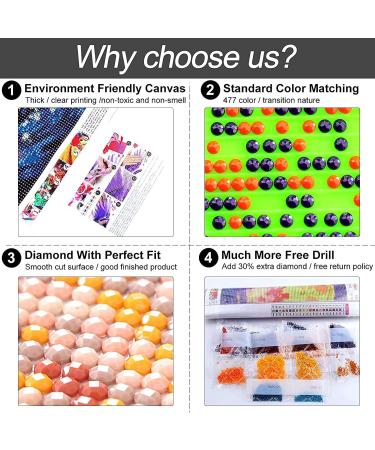 Jungobiu Christmas Red Truck 5D Diamond Painting Kit - DIY Full Round Drill Crystal Rhinestone Art for Home Office Wall Decoration - 12x16inch - Buy Online on GoSupps.com