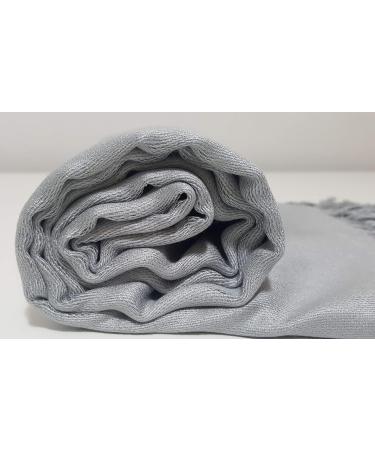 GFM Smooth Shiny Surface Pashmina Style Scarf (L9) .L9-ch-silver Grey - Buy Online on GoSupps.com
