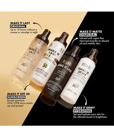 Milani Long Lasting Setting Spray with Charcoal Matte Finish - Buy Online on GoSupps.com