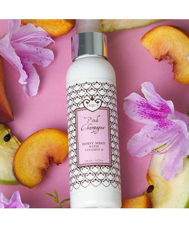 Jaqua Pink Champagne Hydrating Body Mist with Organic Aloe & Willow Bark Pink Champagne 4 Fl Oz (Pack of 1) - Buy Online on GoSupps.com