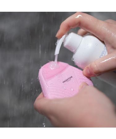 Magnitone Xoxo Micro-Sonic Silicone Facial Cleansing Brush in Pink | Gentle Softtouch Cleanser - Buy Online on GoSupps.com