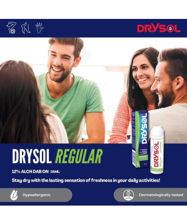 Drysol Clinical Strength Antiperspirant Available with the Best Clinical Strength Protection (Drysol 12% Regular) Regular dab-on 35 ml - Buy Online on GoSupps.com